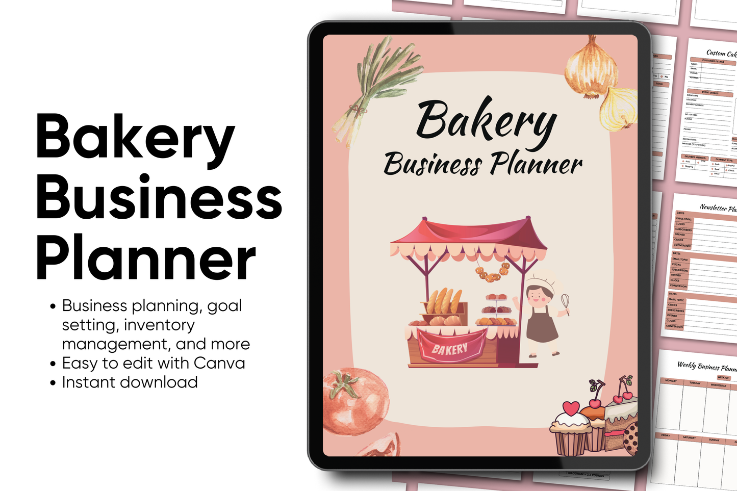 bakery business branding kit 2024