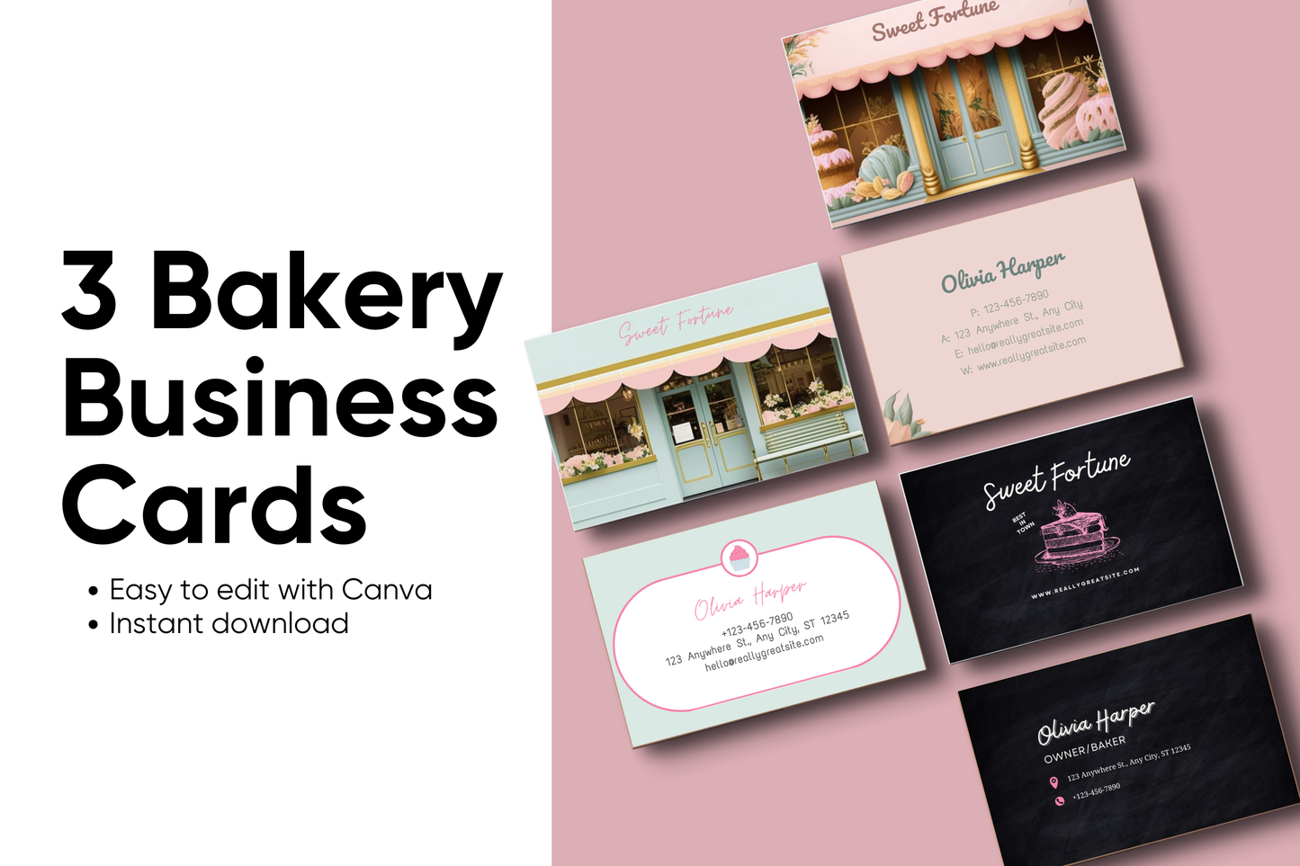 bakery business branding kit 2024