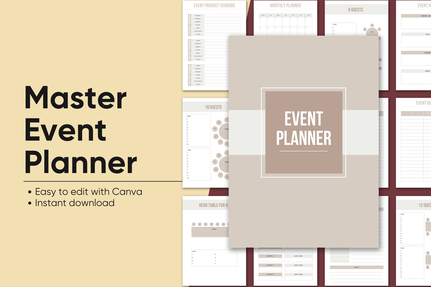 event planning business start up kit