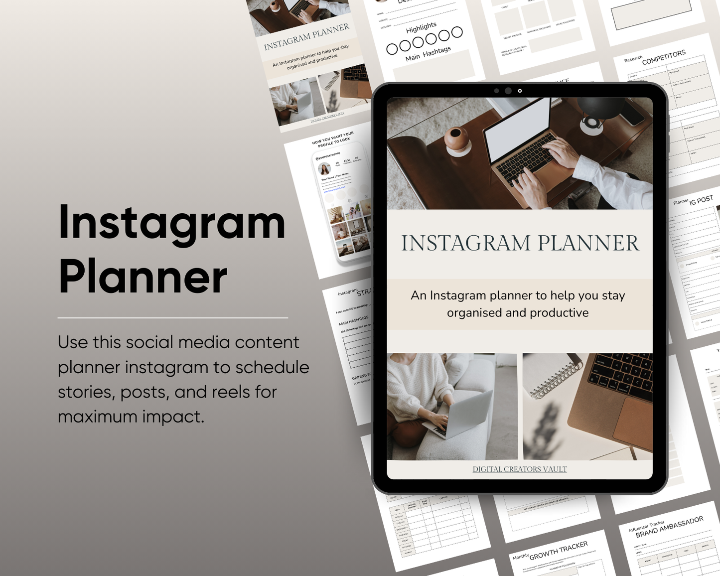 social media content planner kit for beginners