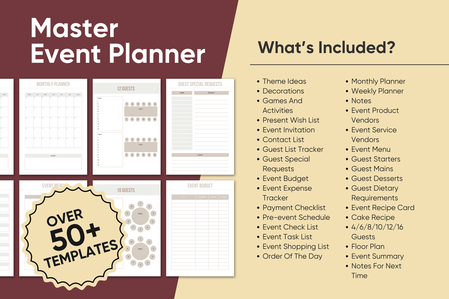 event planning business start up kit