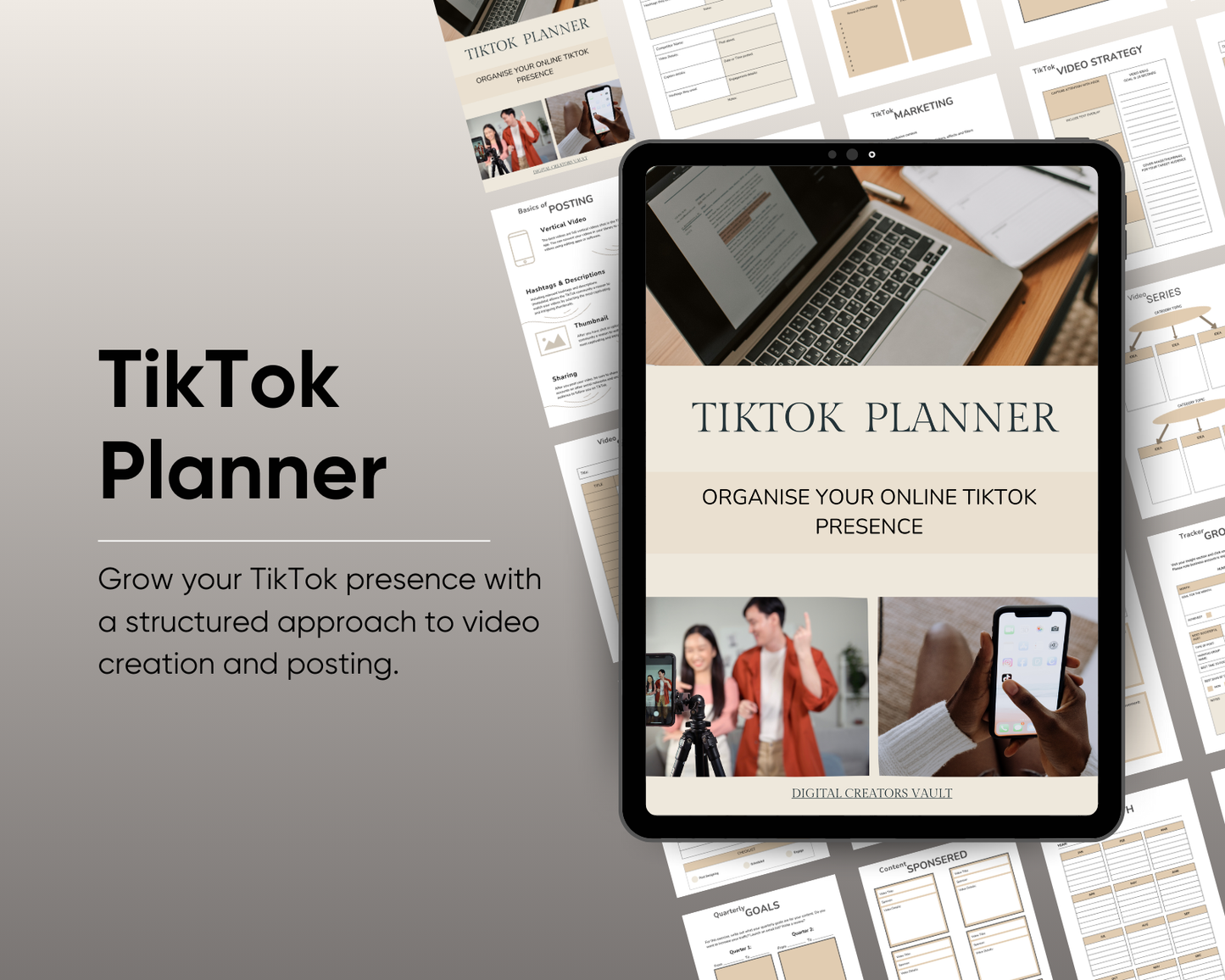 social media content planner kit for beginners