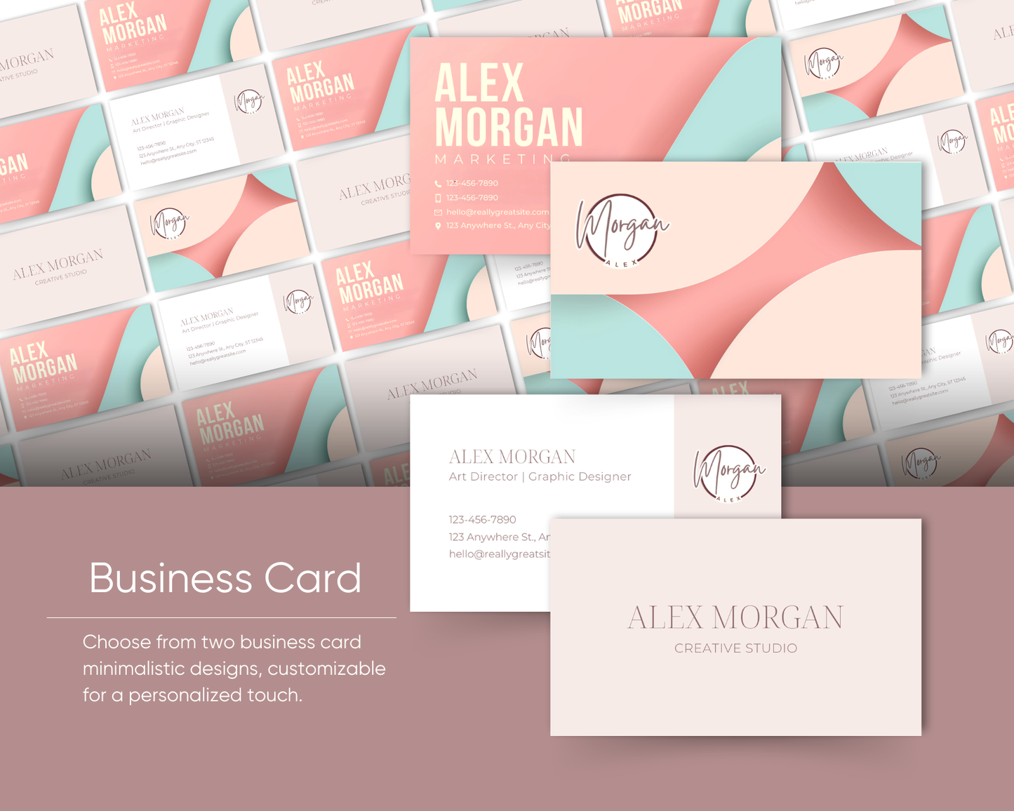 minimalist templates for business branding design 2024