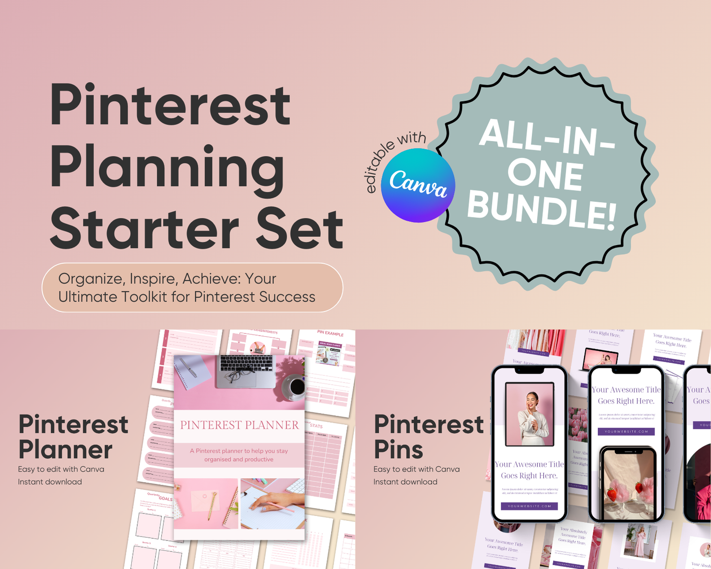 pinterest planning starter set 2024